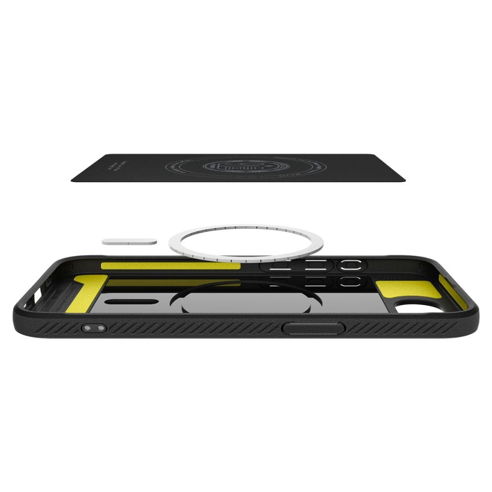 Spigen Rugged Armor MagSafe vāciņš iPhone 16E, matēts melns