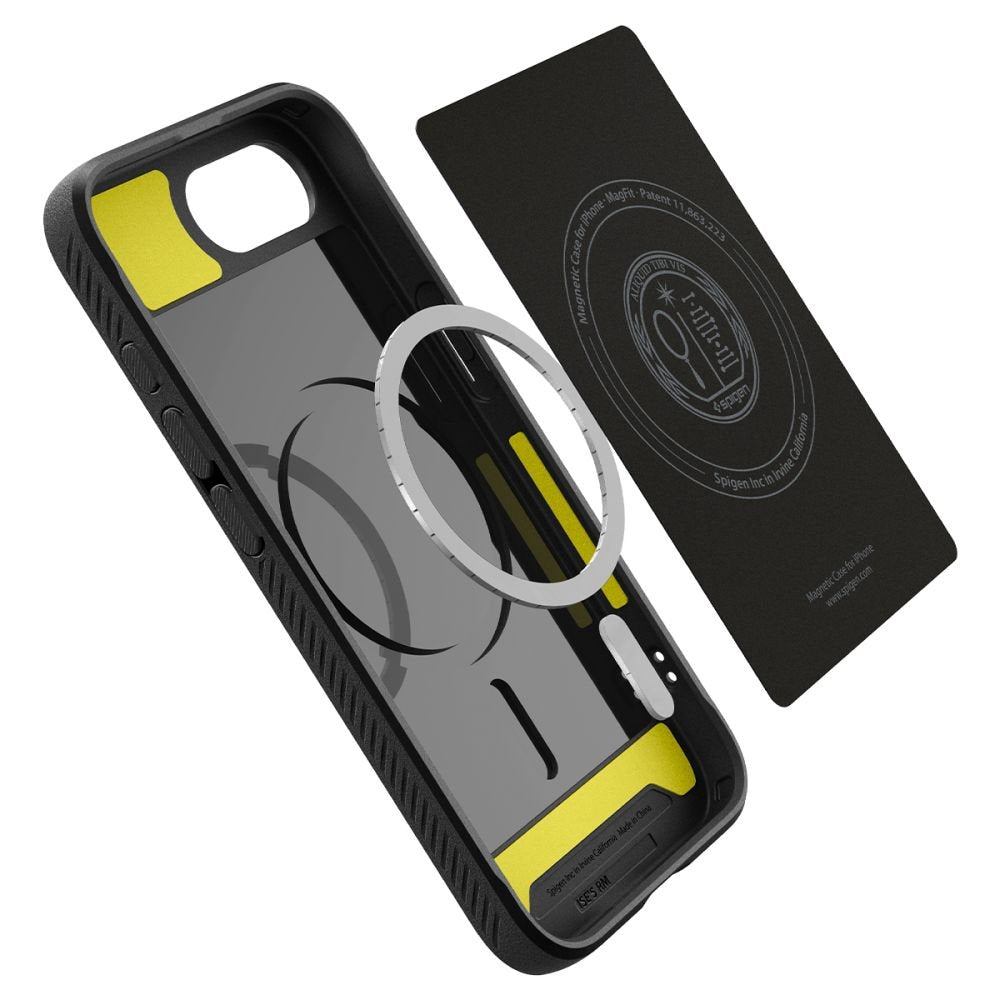 Spigen Rugged Armor MagSafe vāciņš iPhone 16E, matēts melns