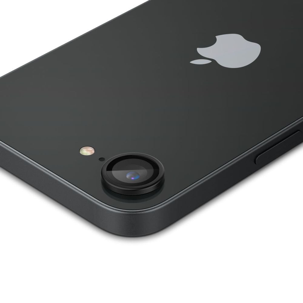Spigen Optik Pro Glas.tR "EZ Fit" kameras aizsargi, 2 iepakojumā, iPhone 16E, melni