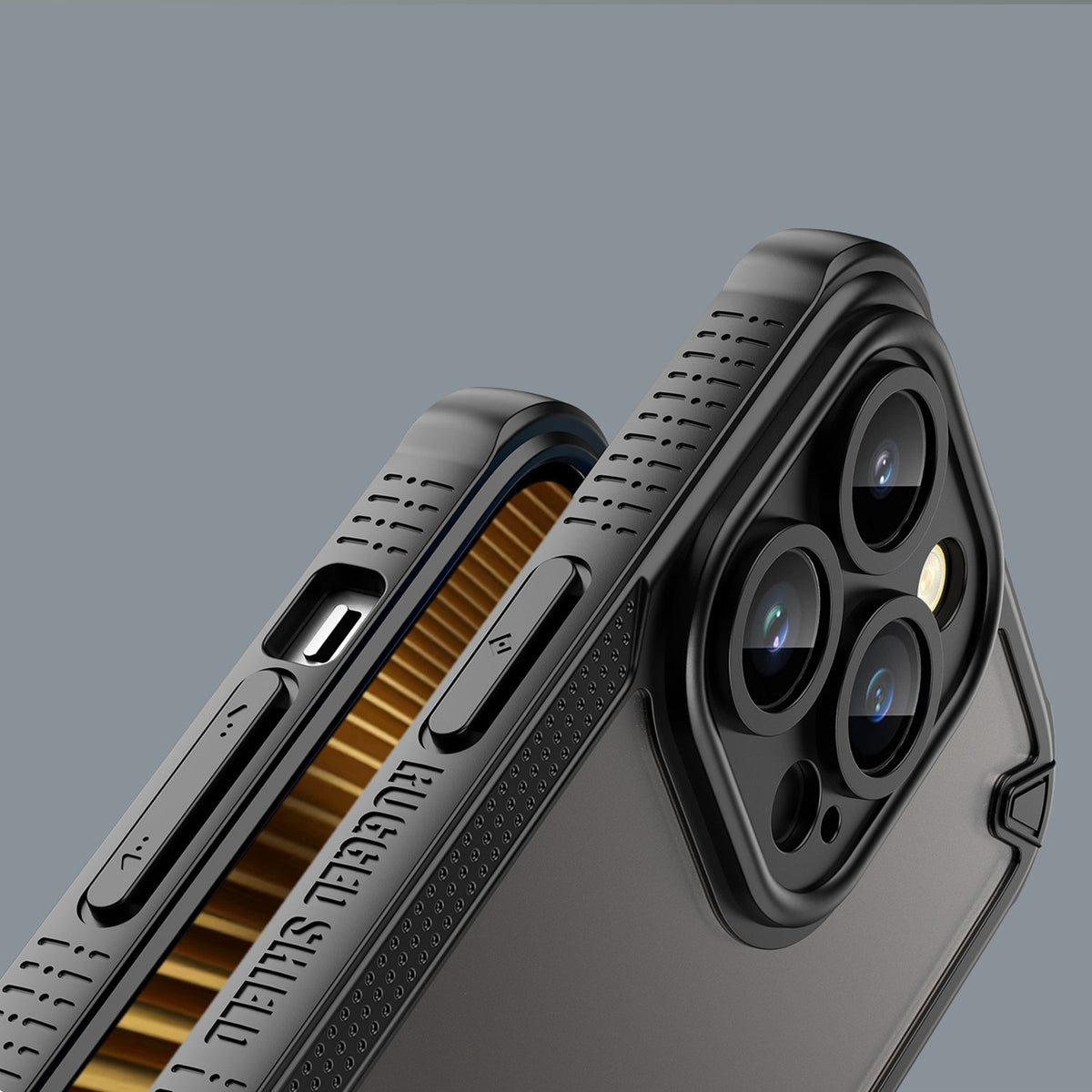 Defender Matt vāciņš iPhone 17 Air 6,6", melns