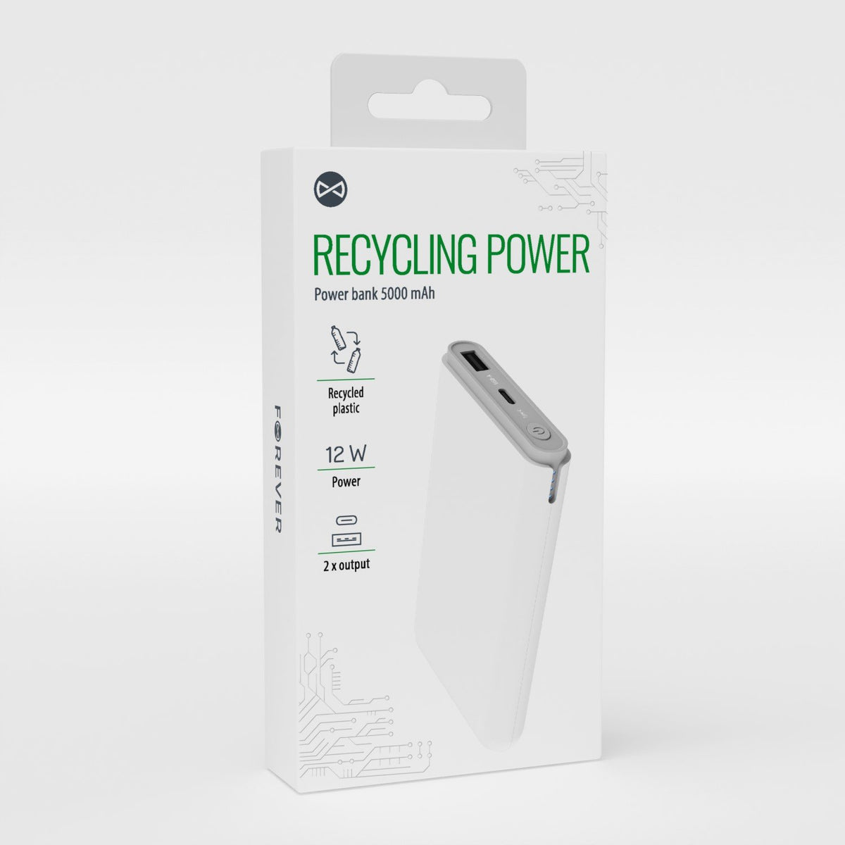Forever Recycling ārējā baterija 5000 mAh RPB-05-18,5