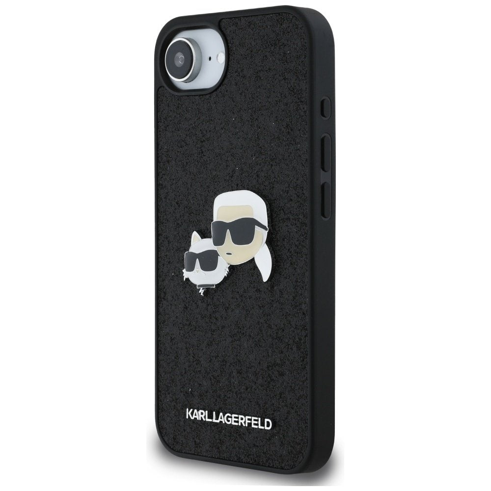 Karl Lagerfeld vāciņš iPhone 16e melns