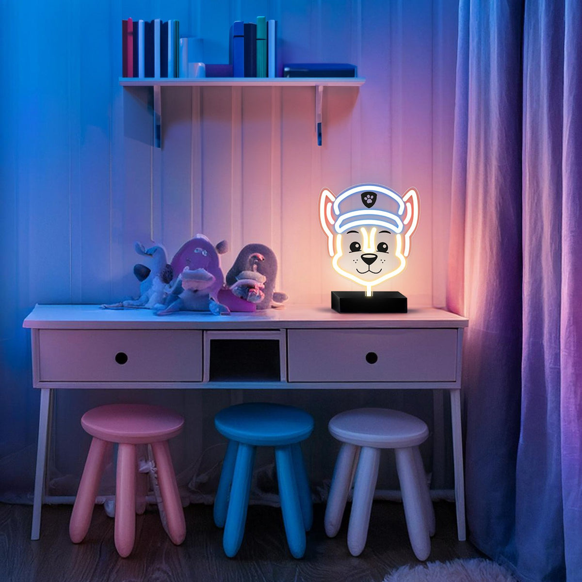 Neona LED uz statīva Paw Patrol - Chase OW-120346