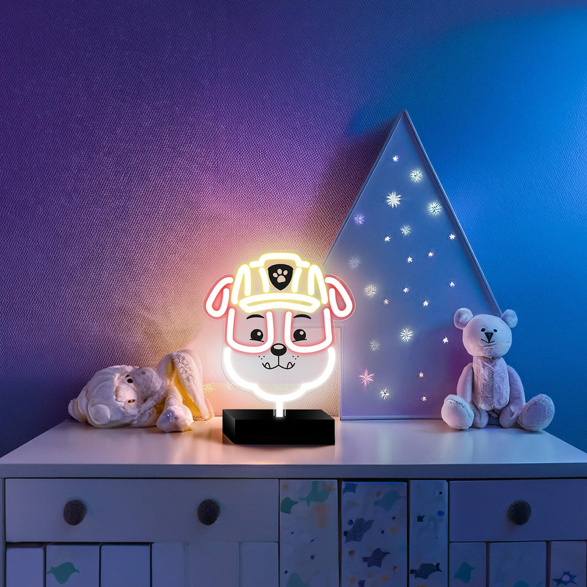 Neona LED uz statīva Paw Patrol - Rubble OW-120446