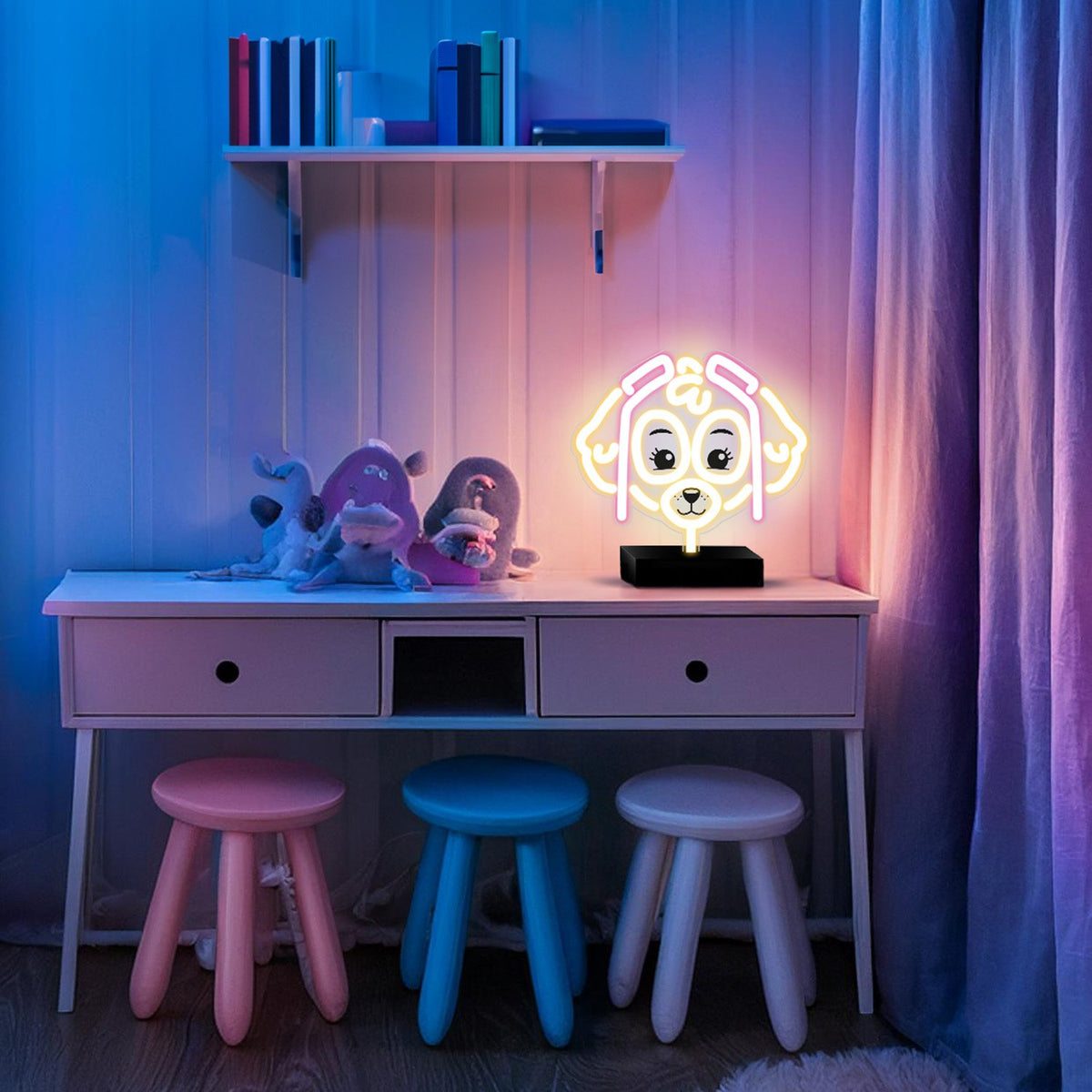 Neona LED uz statīva Paw Patrol - Skye OW-120546