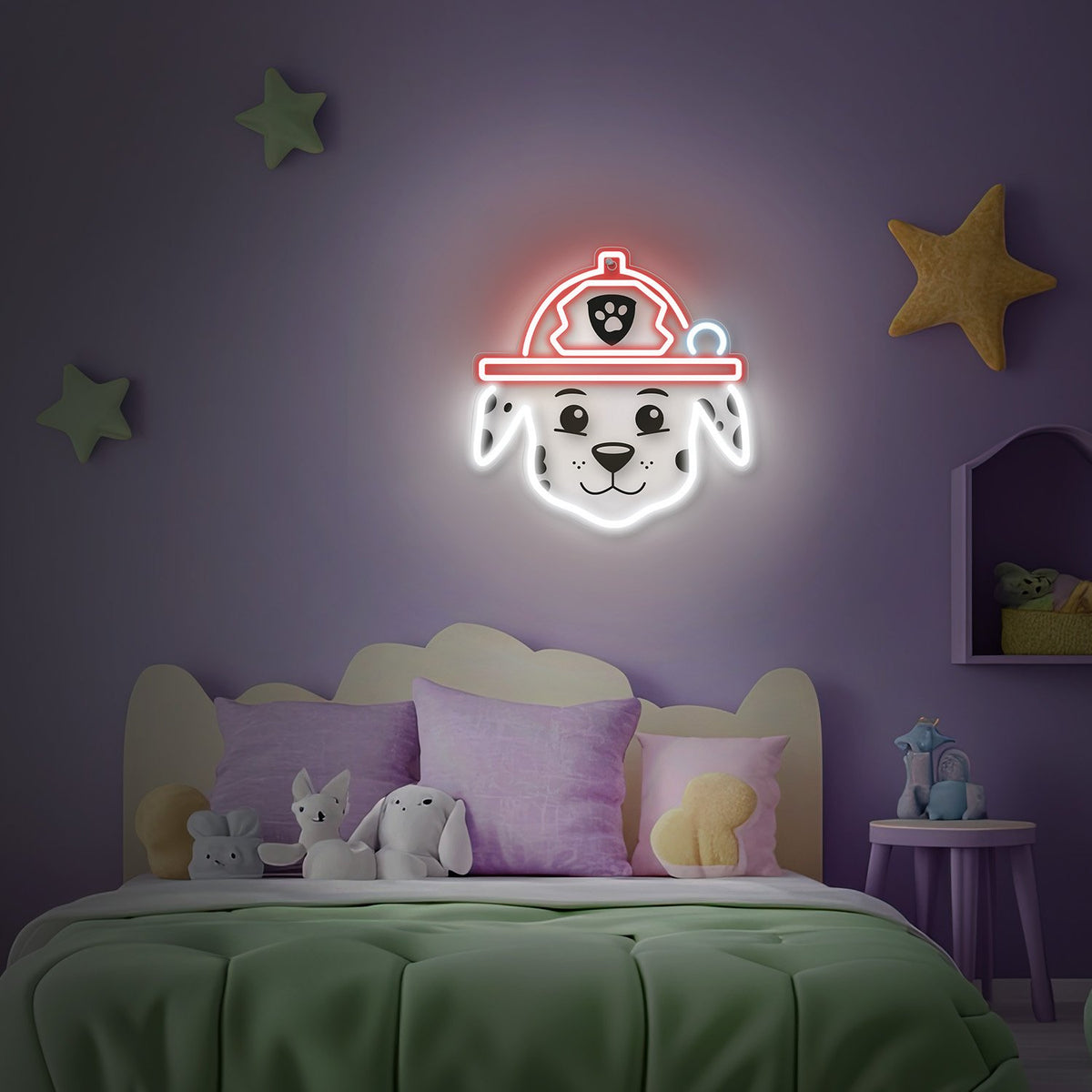Hanging neona LED Paw Patrol on plexiglass - Marshall OW-130646