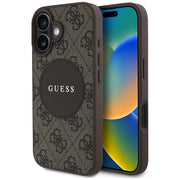 Guess MagSafe vāciņš iPhone 16 brūns