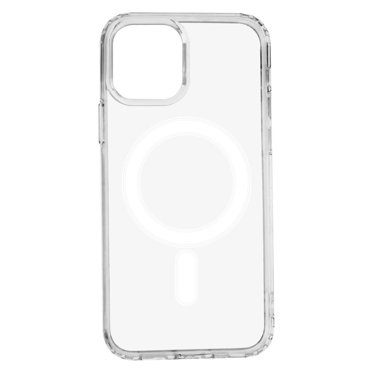 Triecienizturīgs 1,5 mm MagSafe vāciņš iPhone 12 / 12 Pro 6,1" caurspīdīgs ar lielu caurumu