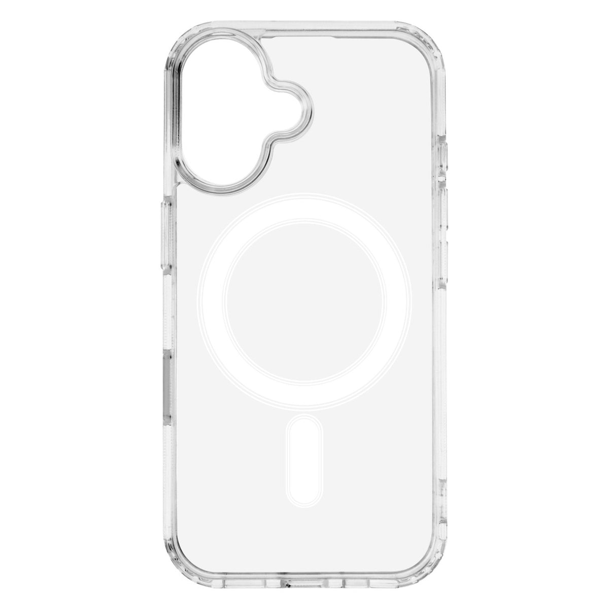 Triecienizturīgs 1,5 mm MagSafe vāciņš iPhone 16 6,1" caurspīdīgs ar lielu caurumu un pogu