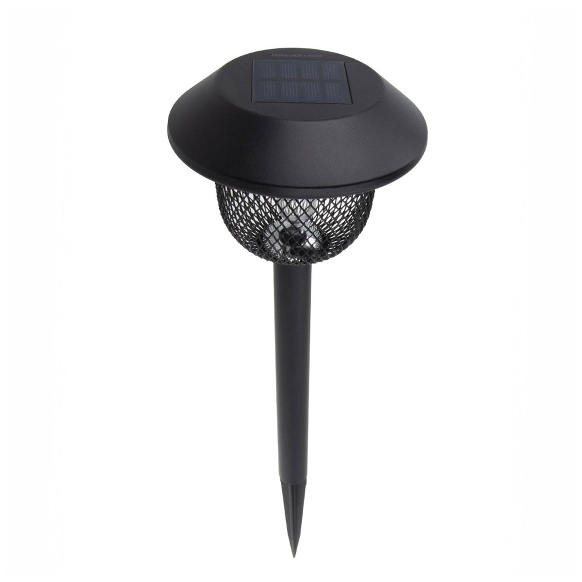 Forever Light LED lampa ar saules uzlādi Steel Post Sunari FLS-30, melna