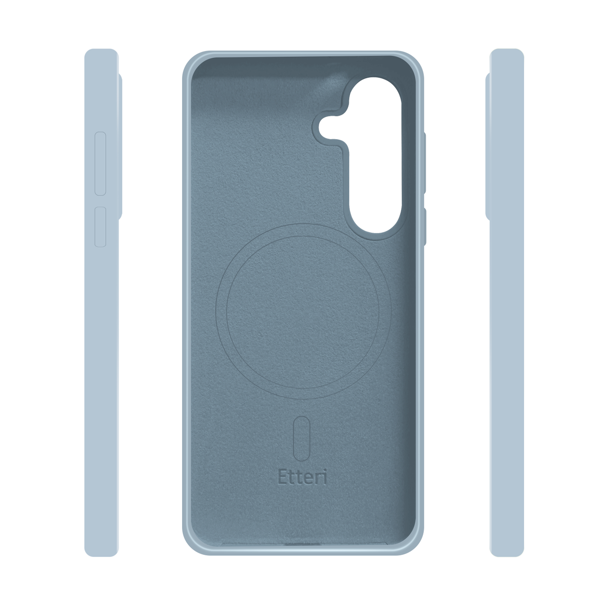 Etteri silikona MagSafe vāciņš Samsung Galaxy S25, gaiši zils
