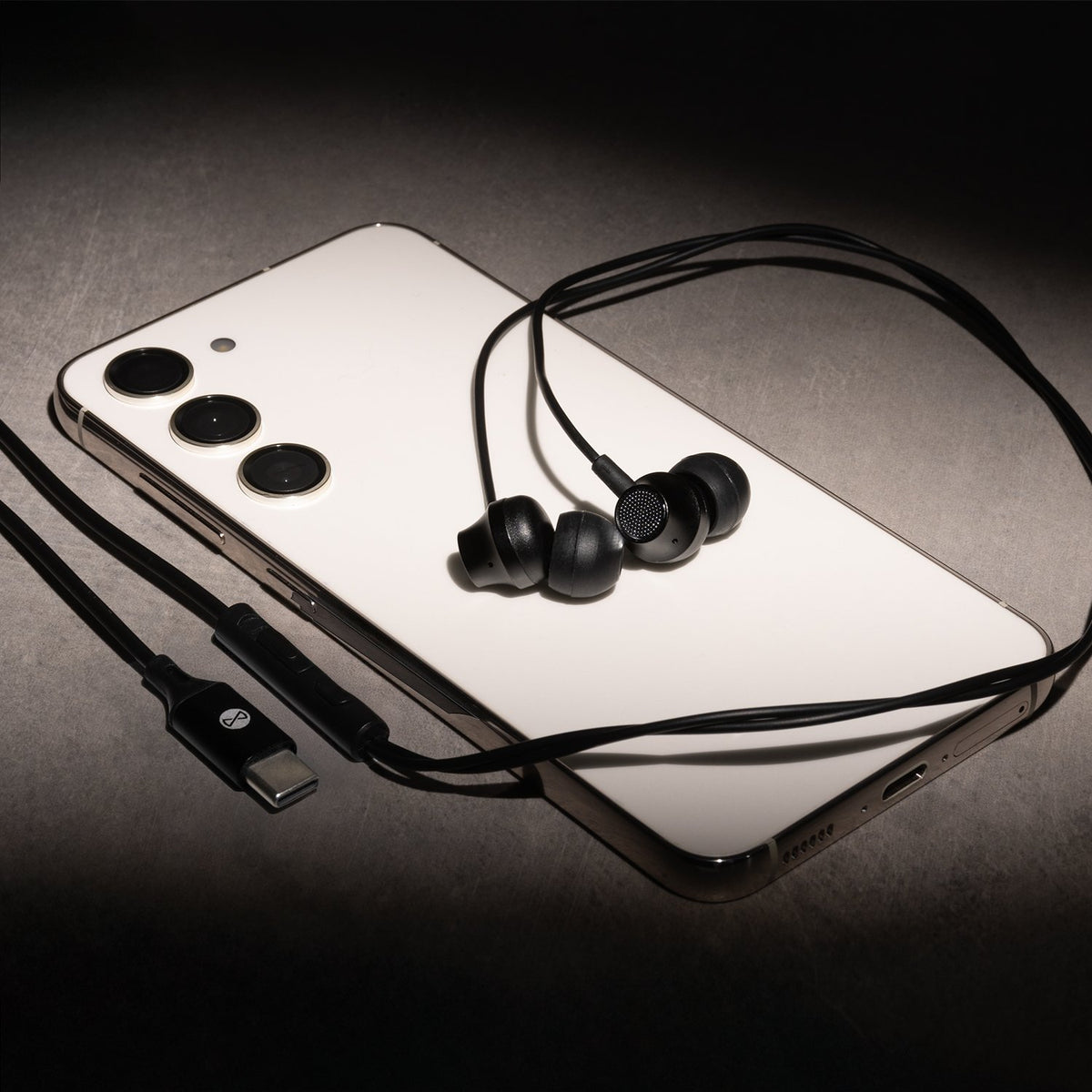 Forever vadu austiņas EP-02 USB-C, melnas