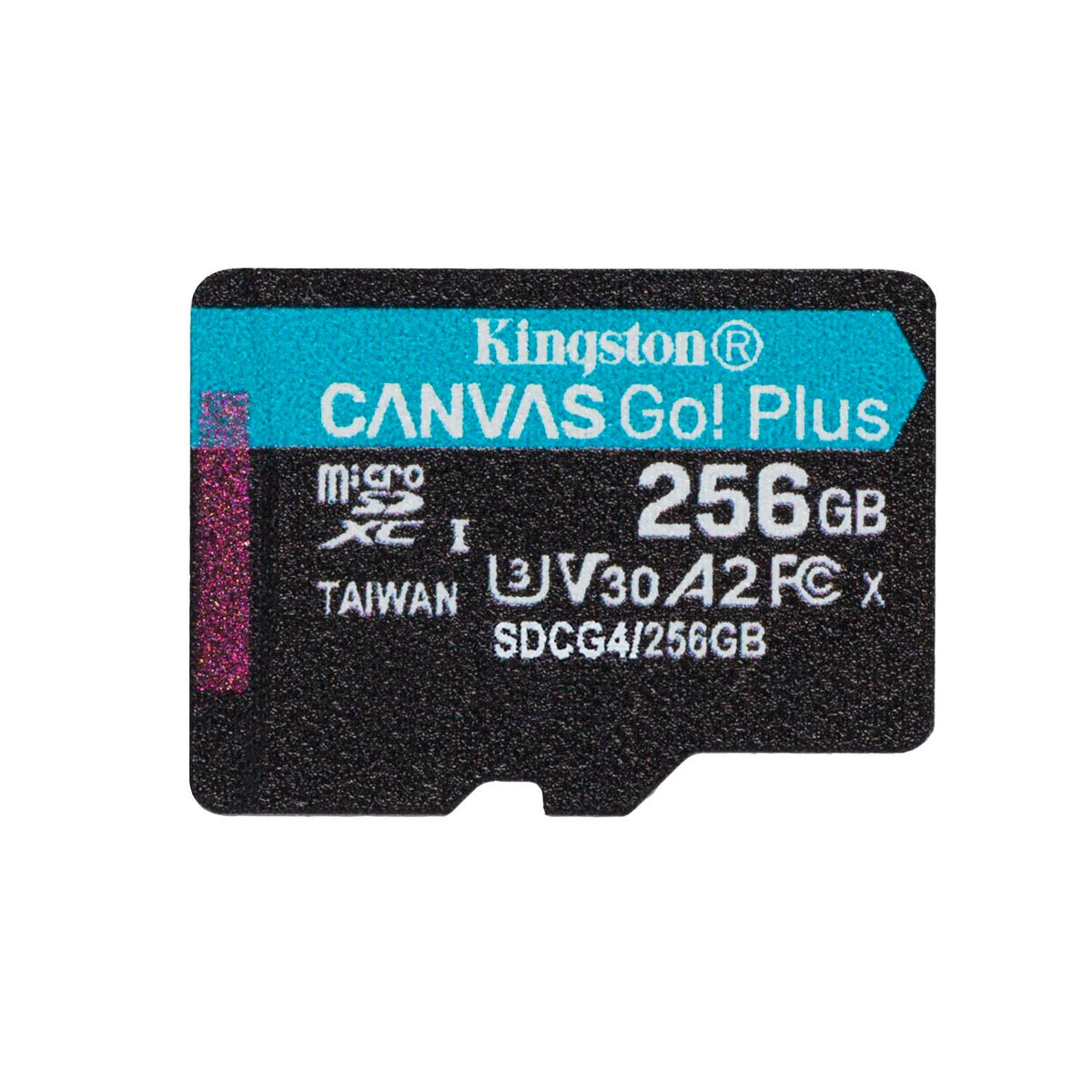 Kingston atmiņas karte 256GB microSDXC Canvas Go Plus Gen4 200MB/s A2 U3 V30 + adapteris