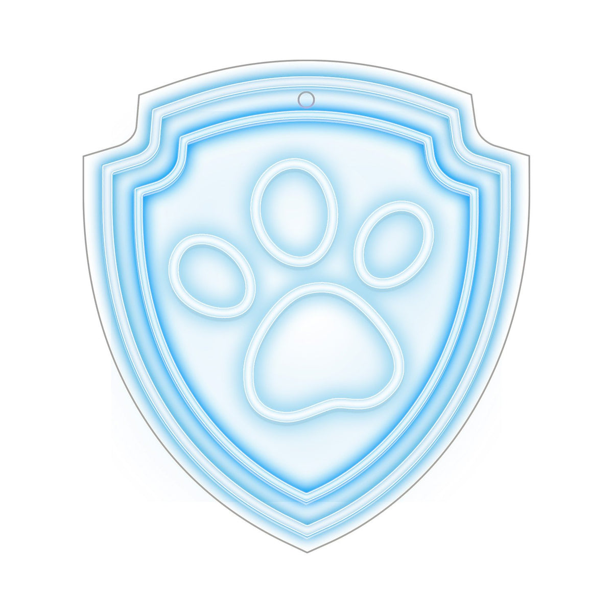 Hanging neona LED Paw Patrol on plexiglass - Paw OW-130246