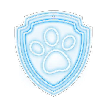 Hanging neona LED Paw Patrol on plexiglass - Paw OW-130246