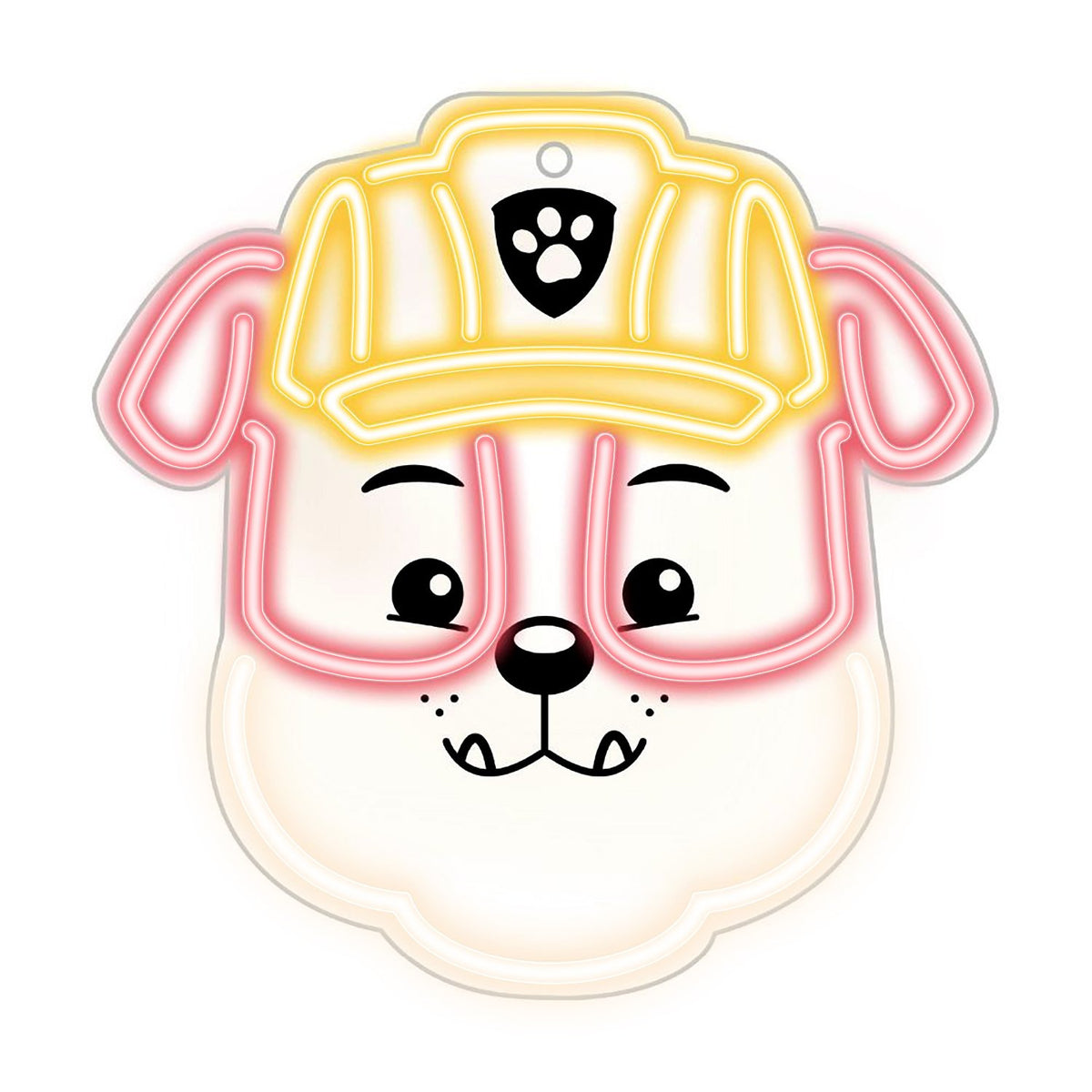 Hanging neona LED Paw Patrol on plexiglass - Rubble OW-130446