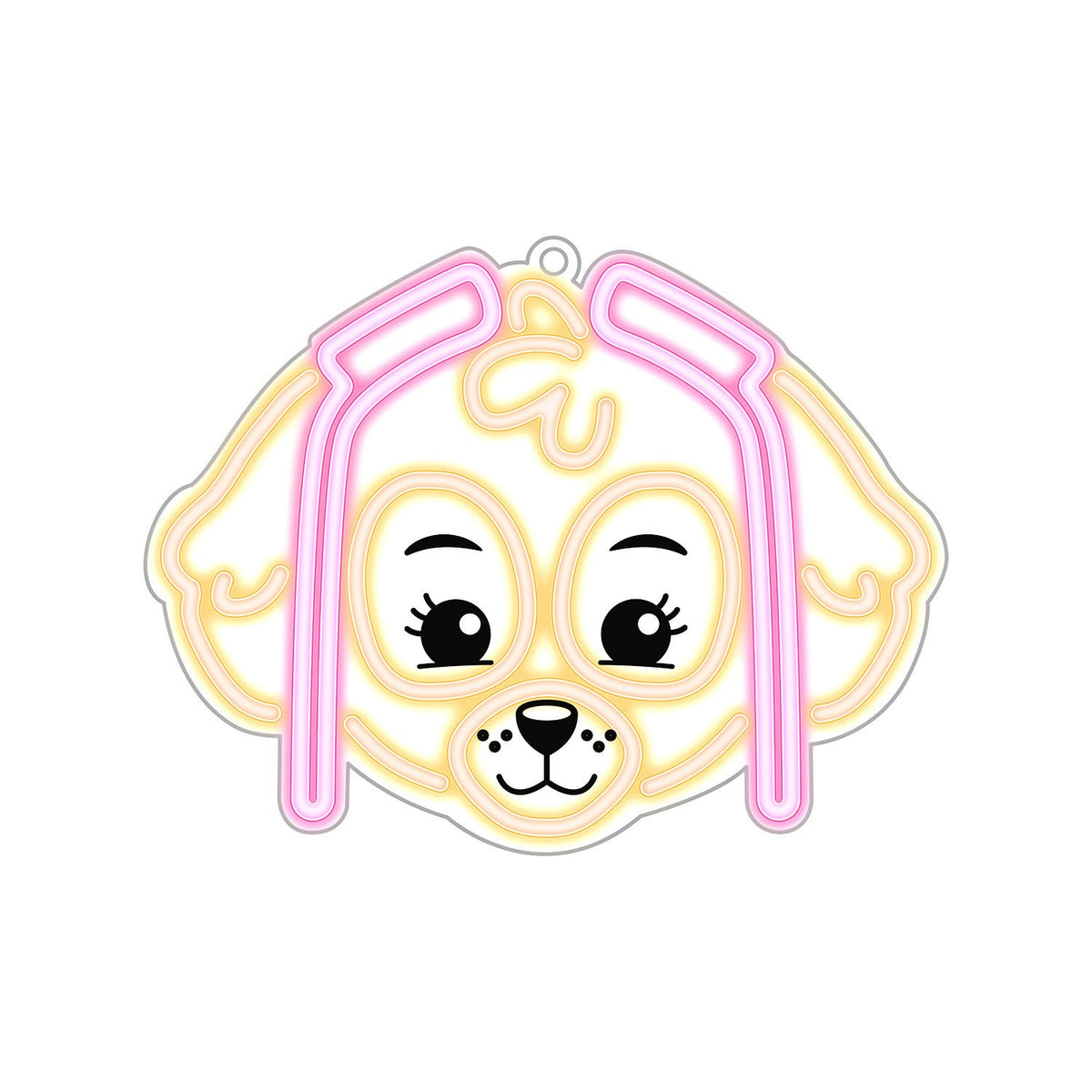 Hanging neona LED Paw Patrol on plexiglass - Skye OW-130546
