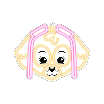 Hanging neona LED Paw Patrol on plexiglass - Skye OW-130546