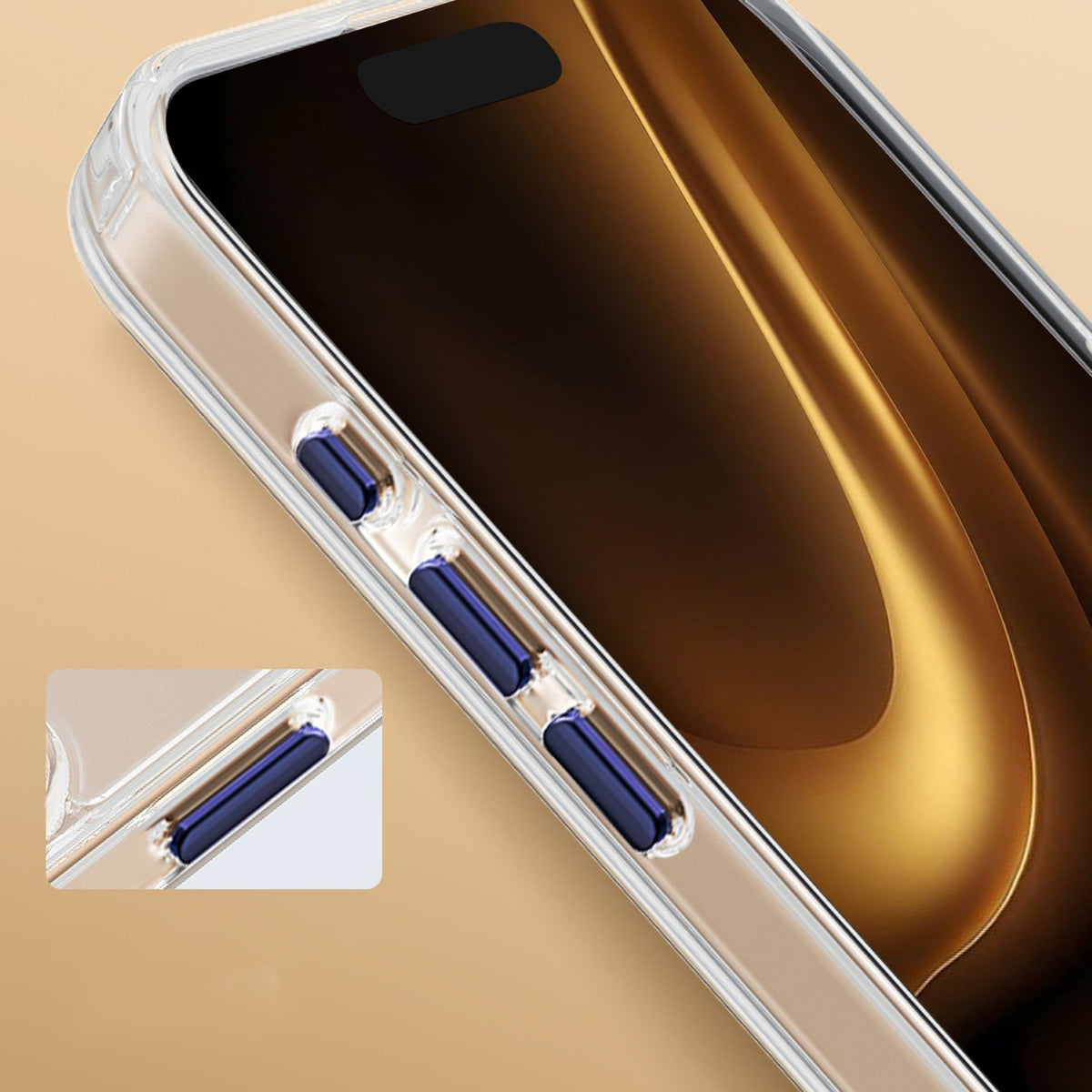 Caurspīdīgs Thin MagSafe vāciņš iPhone 17 Air 6,6", zils