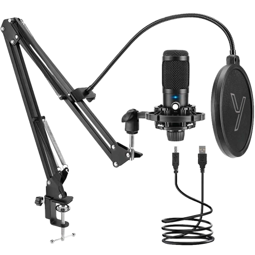 Yenkee YMC 1031 Stream studio USB mikrofons 2.0 ar aksesuāriem