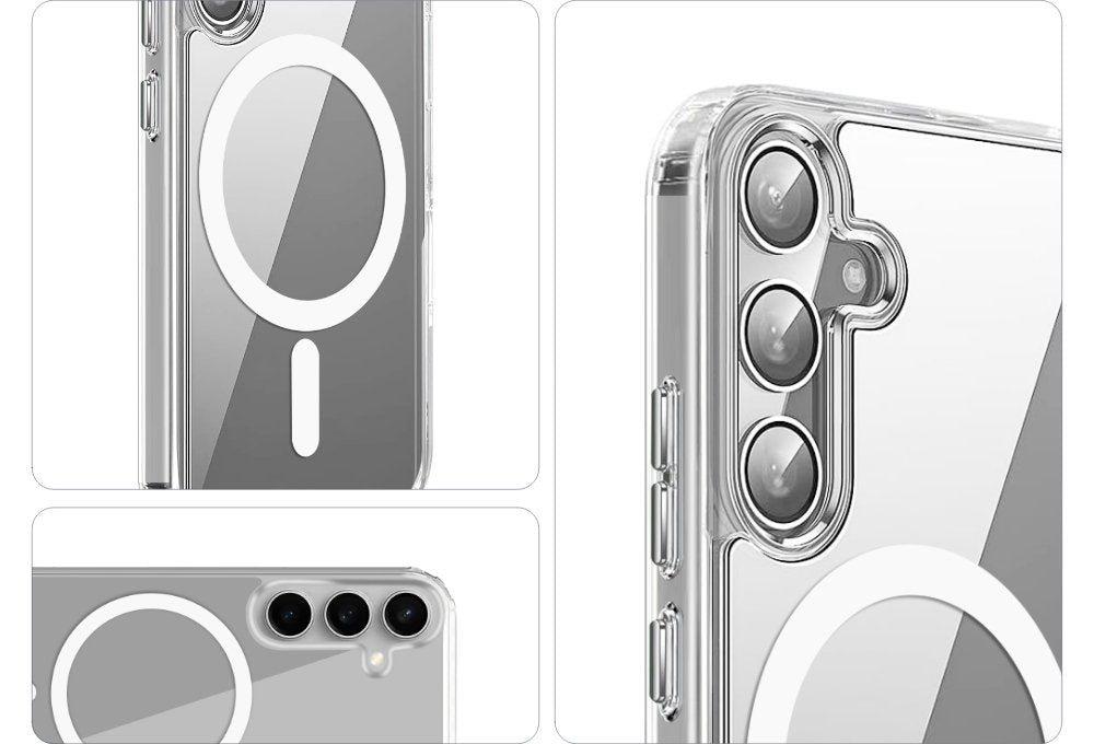 Caurspīdīgs Guard MagSafe Samsung S24 FE vāciņš caurspīdīgs