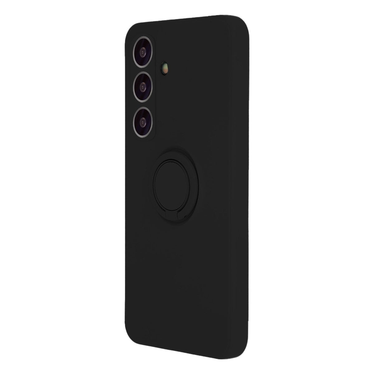 Pirkstu gredzens iPhone 16 Pro Max vāciņš melns