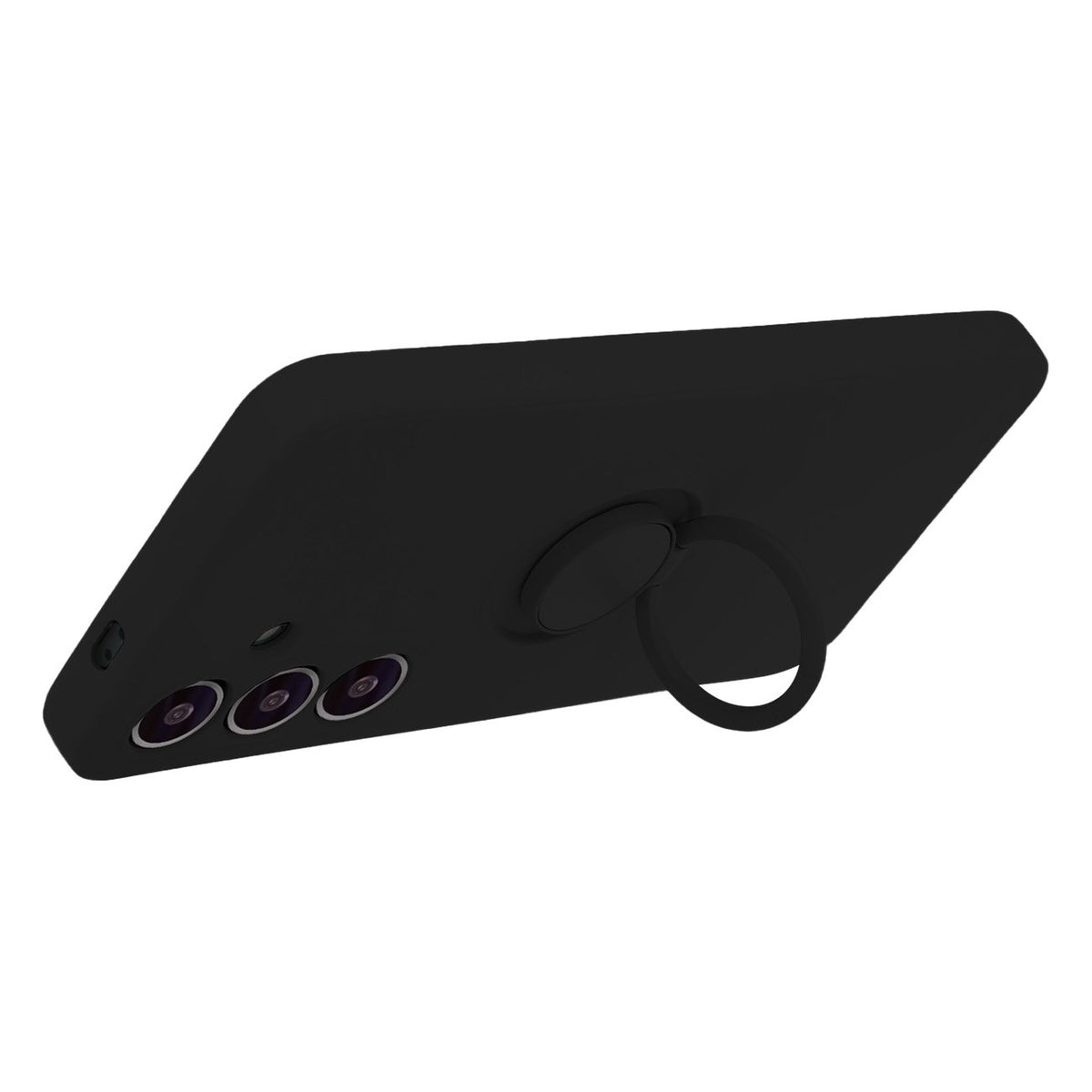 Pirkstu gredzens iPhone 16 Plus vāciņš melns