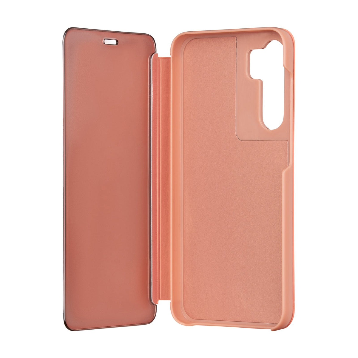 Atverams Mirror View vāciņš Samsung Galaxy A14 4G / A14 5G, rozā