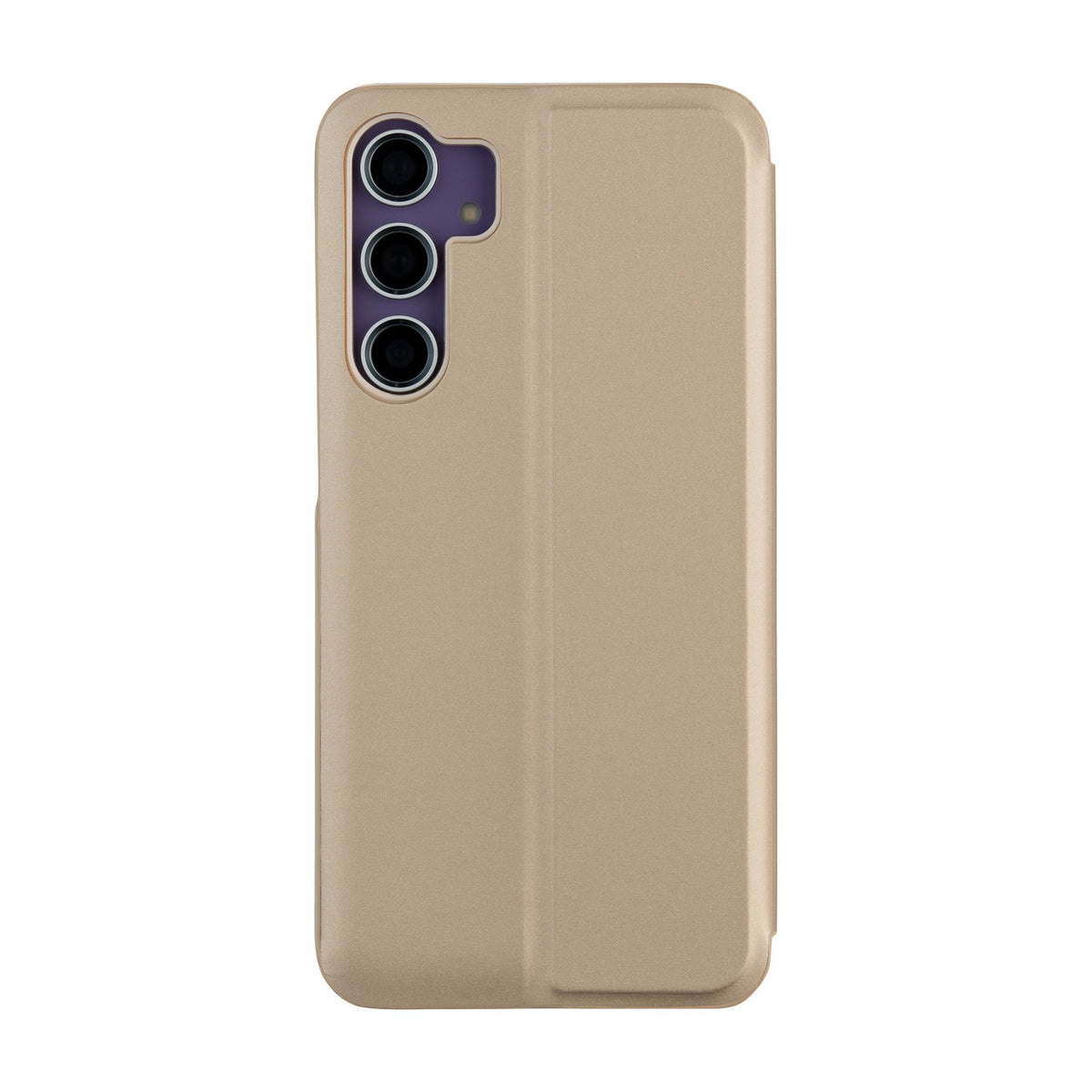 Atverams Mirror View vāciņš Samsung Galaxy A14 4G / A14 5G, zeltains