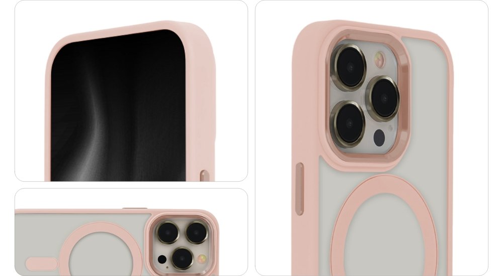 Satin Elegant MagSafe vāciņš iPhone 15 Plus 6,7", rozā