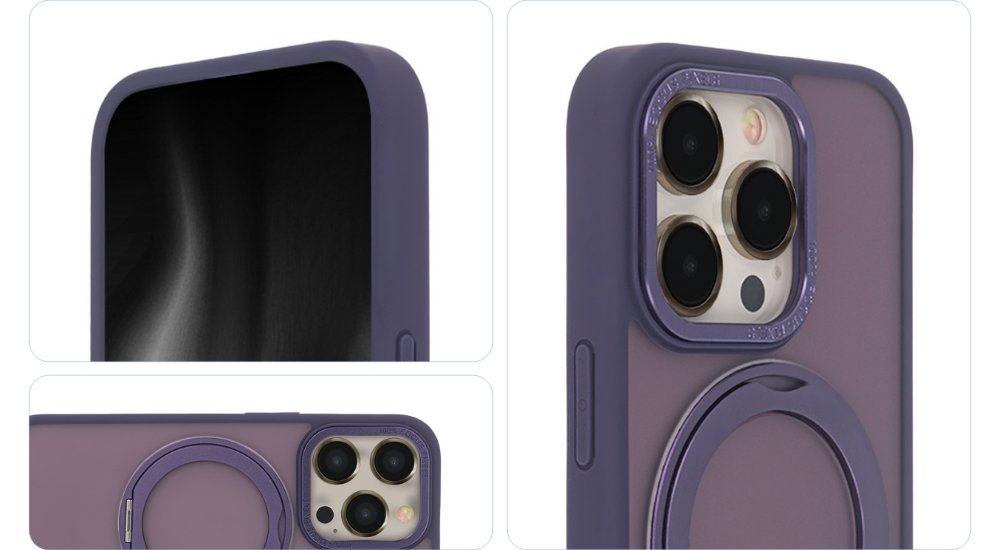 Secure Spinning MagSafe vāciņš iPhone 15 6,1", violets