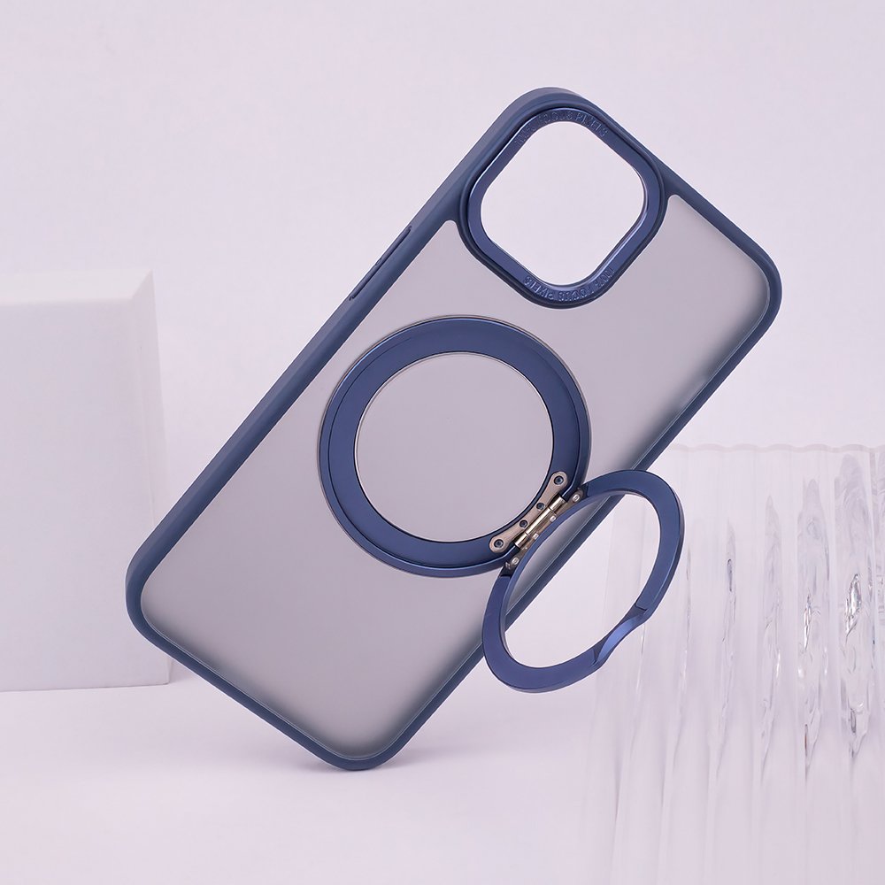 Secure Spinning MagSafe vāciņš iPhone 15 6,1", tumši zils