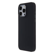 Satīna elegantais matētais iPhone 16 vāciņš melns