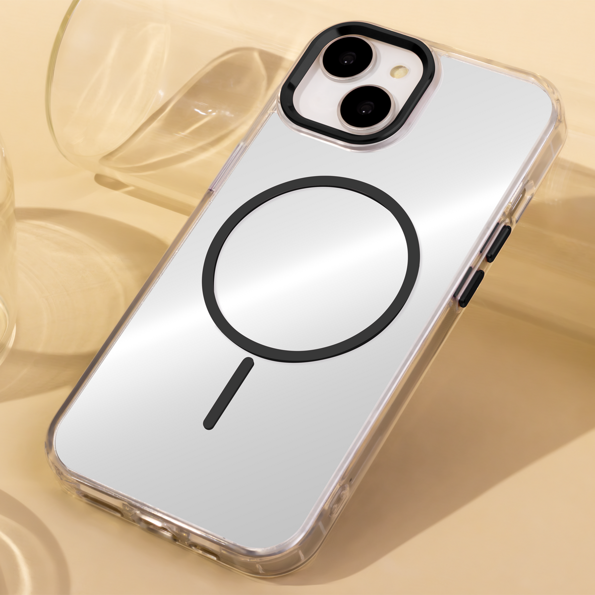 Caurspīdīgs Thin MagSafe vāciņš iPhone 17 Air 6,6", melns