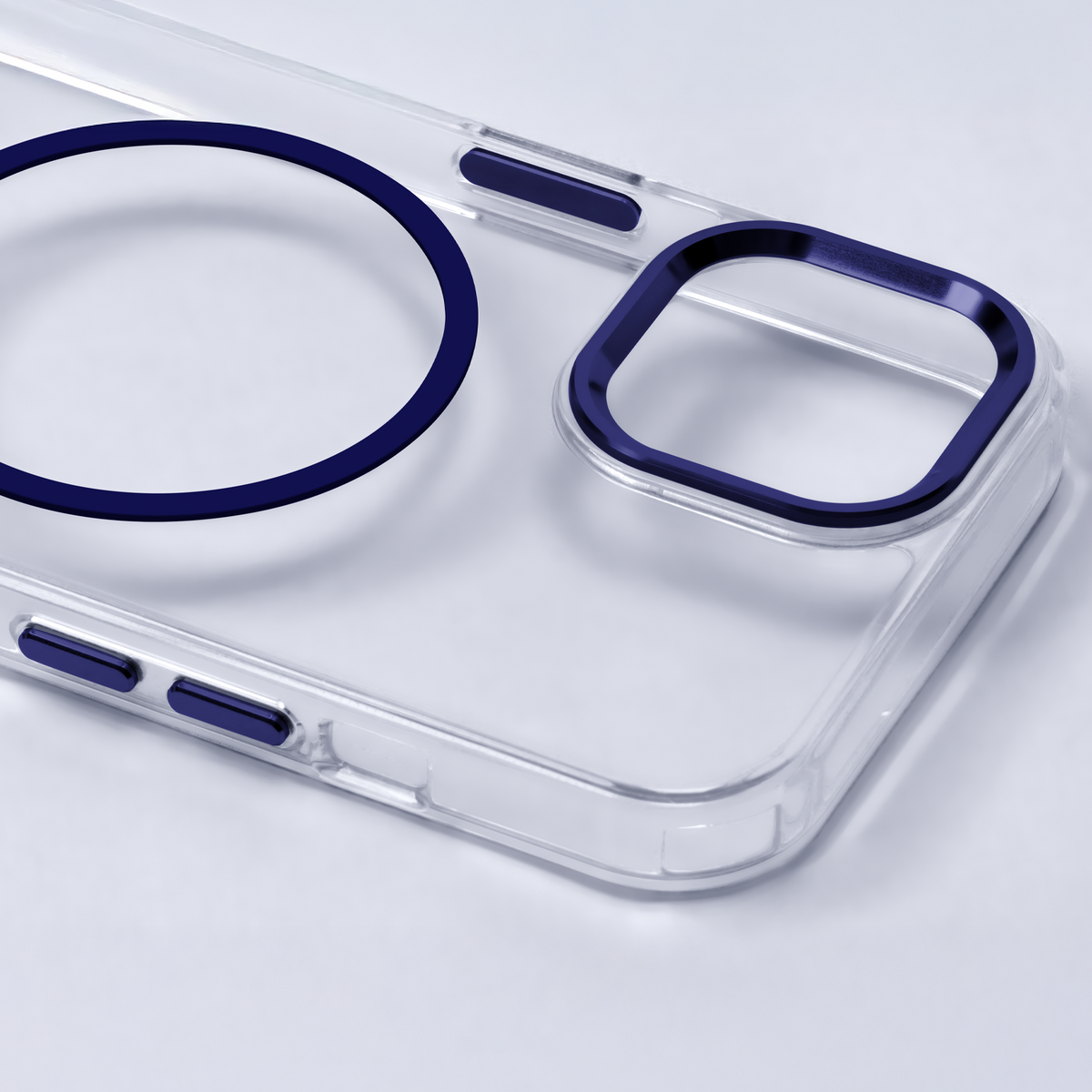Caurspīdīgs Thin MagSafe vāciņš iPhone 17 Air 6,6", zils