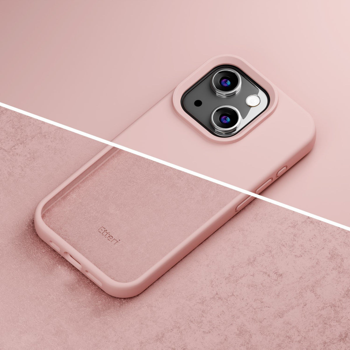 Etteri silikona vāciņš iPhone 11, gaiši rozā