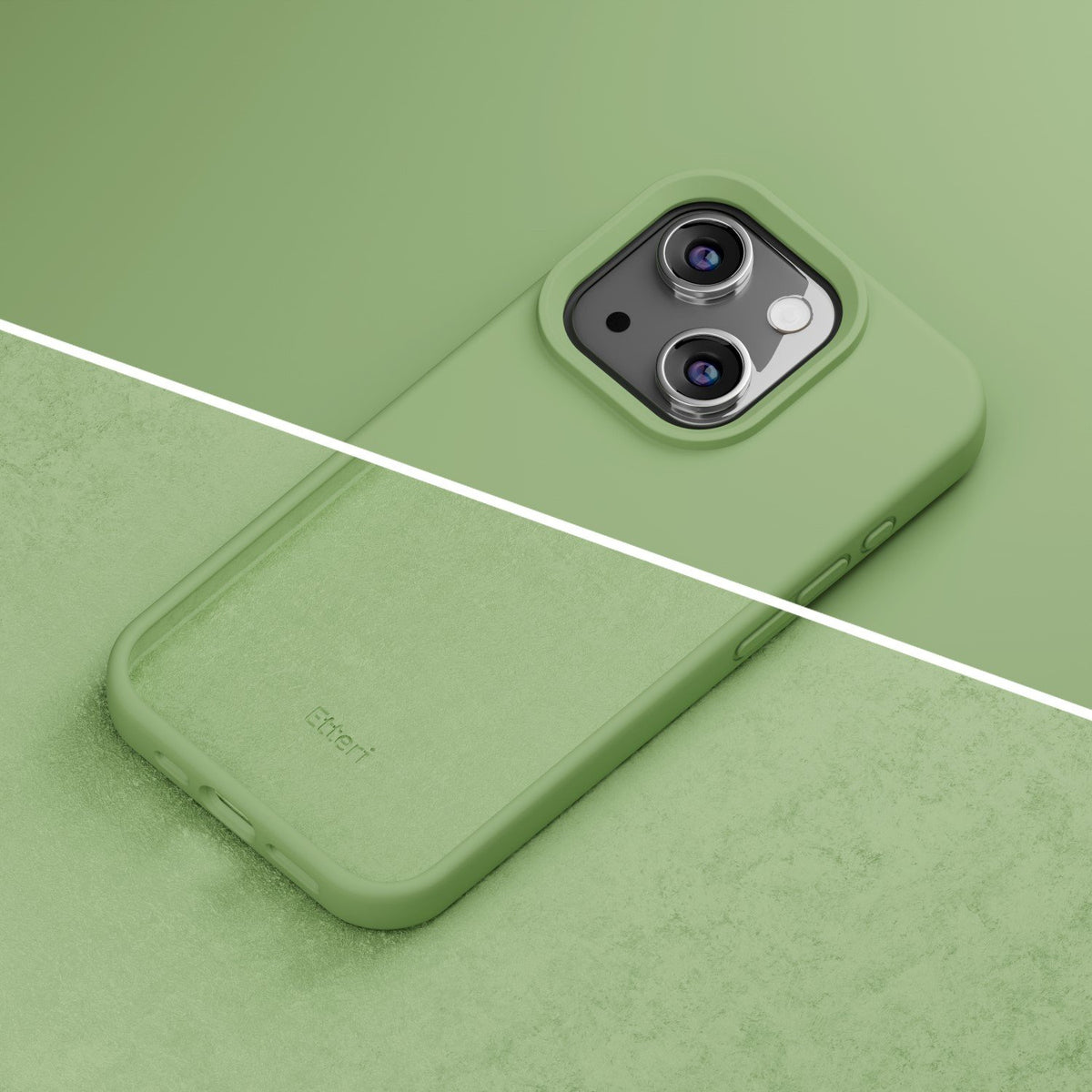 Etteri silikona vāciņš iPhone 11, gaiši zaļš