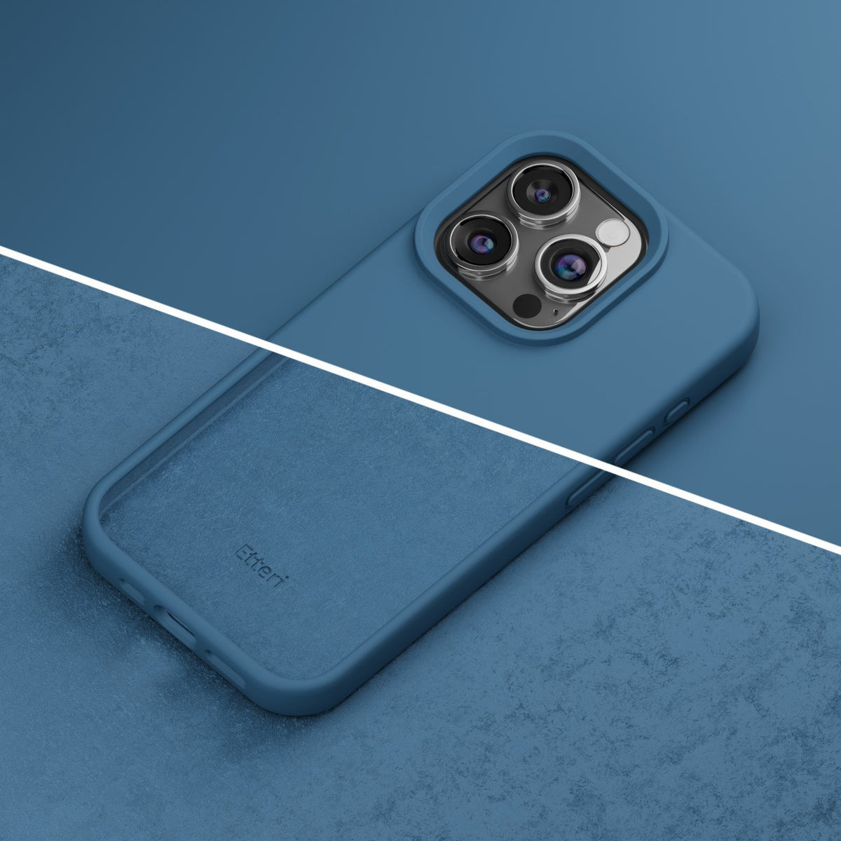 Etteri silikona vāciņš iPhone 12 / 12 Pro 6,1", tumši zils