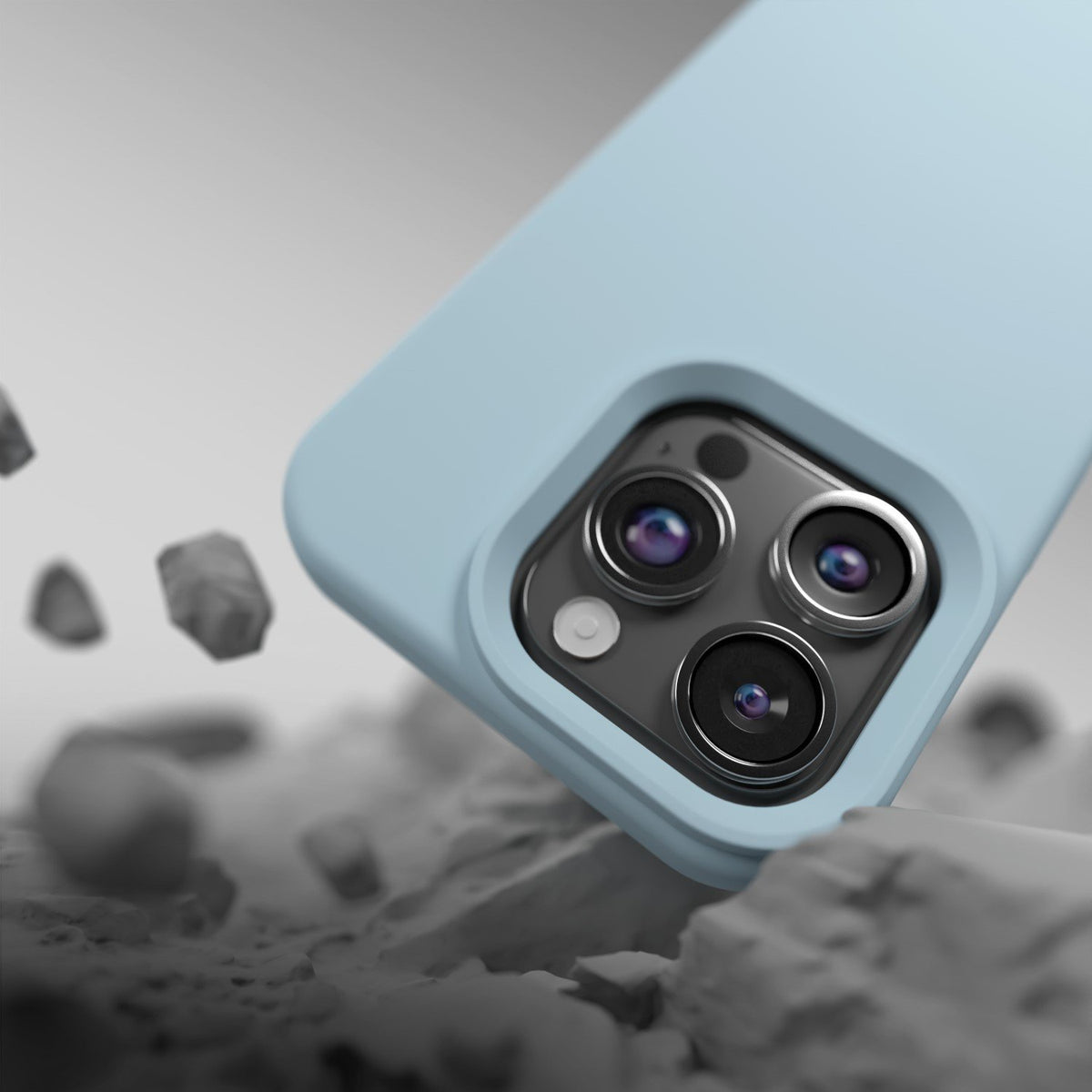 Etteri silikona vāciņš iPhone 12 / 12 Pro 6,1", gaiši zils