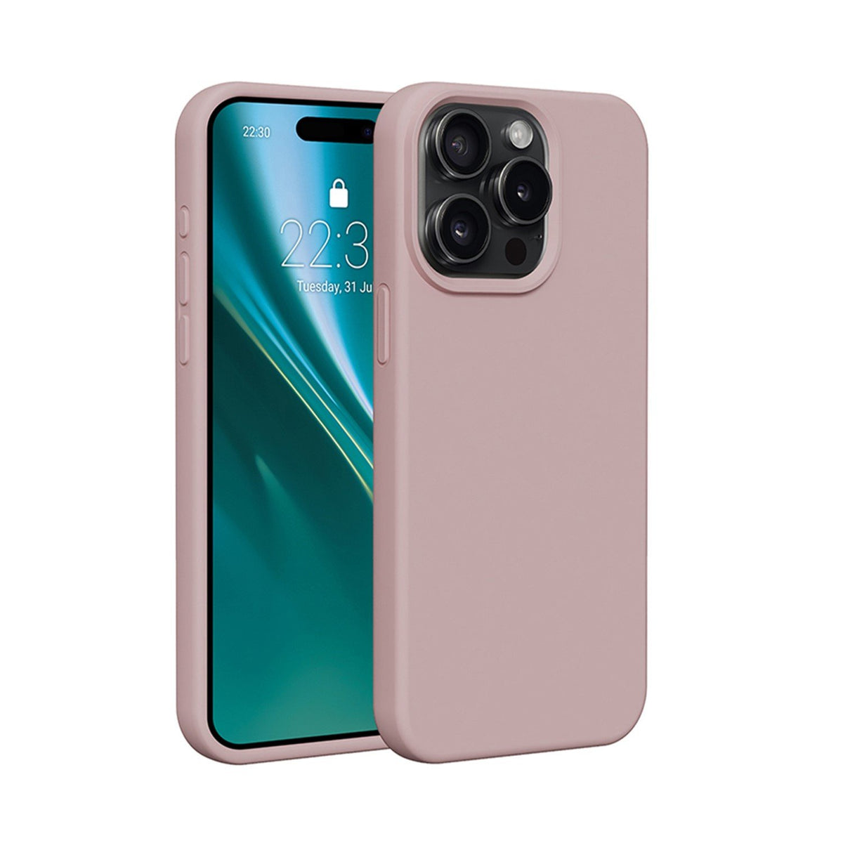 Etteri silikona vāciņš iPhone 12 / 12 Pro 6,1", gaiši rozā