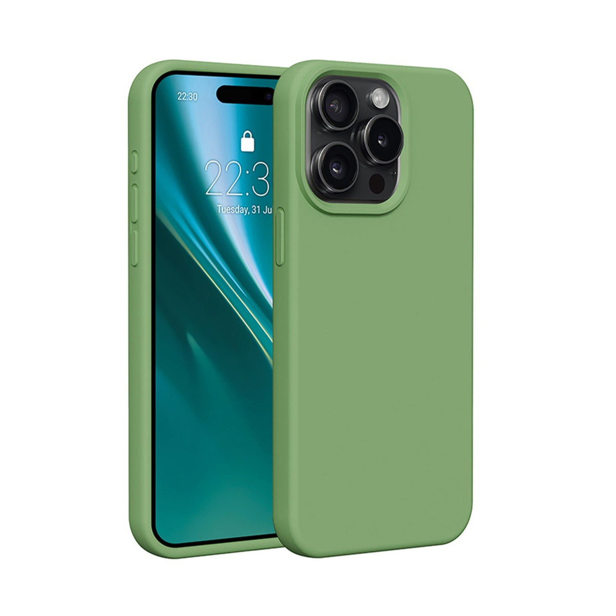 Etteri silikona vāciņš iPhone 12 / 12 Pro 6,1", gaiši zaļš