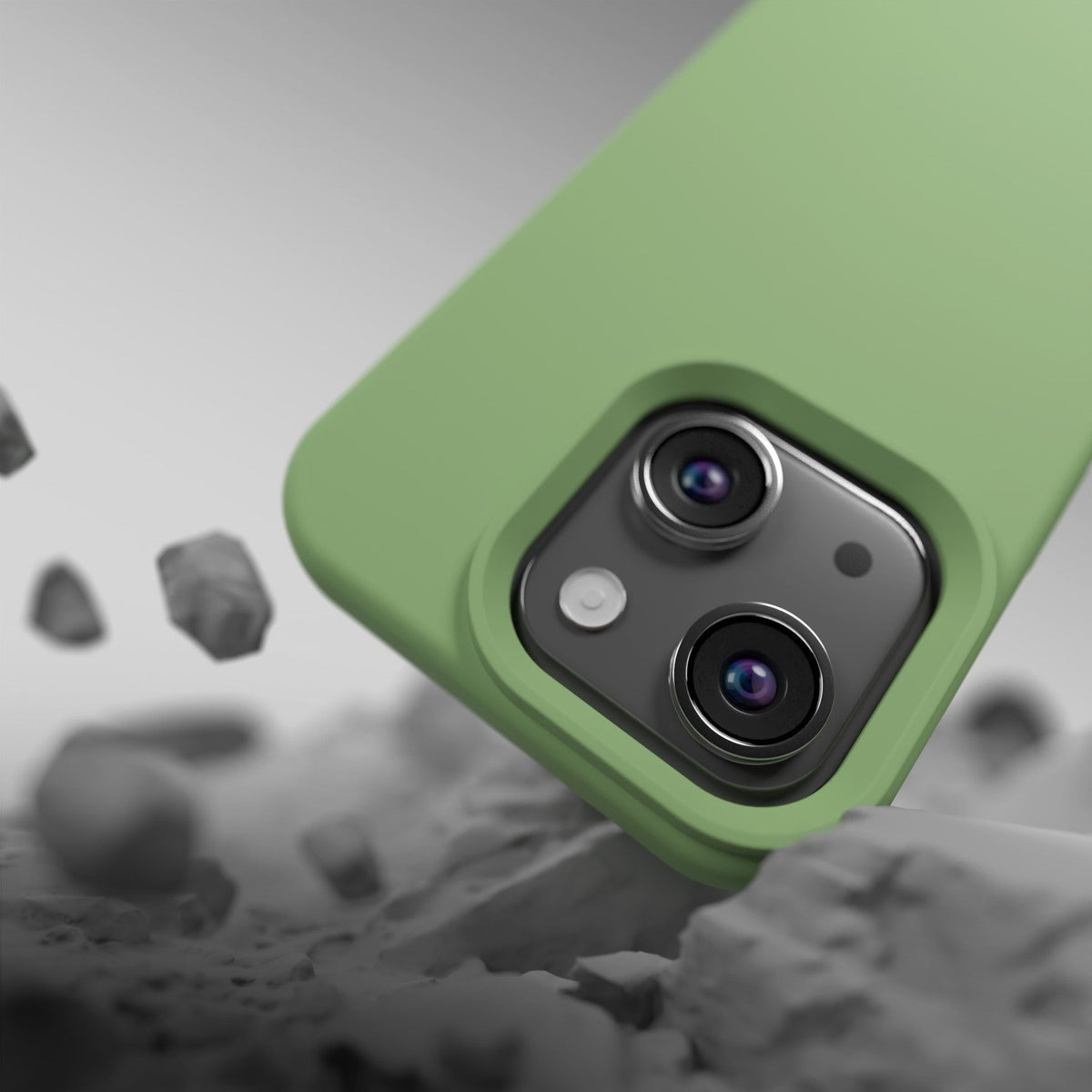 Etteri silikona vāciņš iPhone 13 6,1", gaiši zaļš