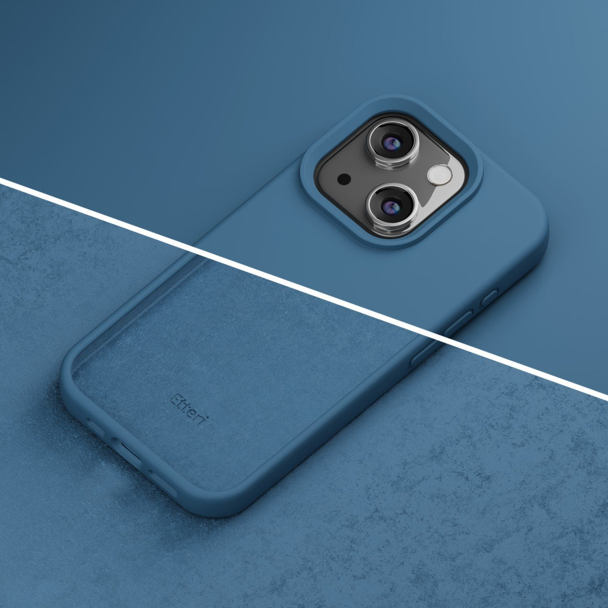 Etteri silikona vāciņš iPhone 14 6,1", tumši zils