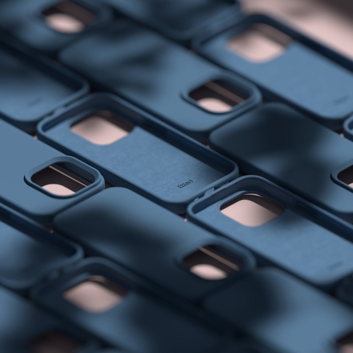 Etteri silikona vāciņš iPhone 15 Pro 6,1", tumši zils
