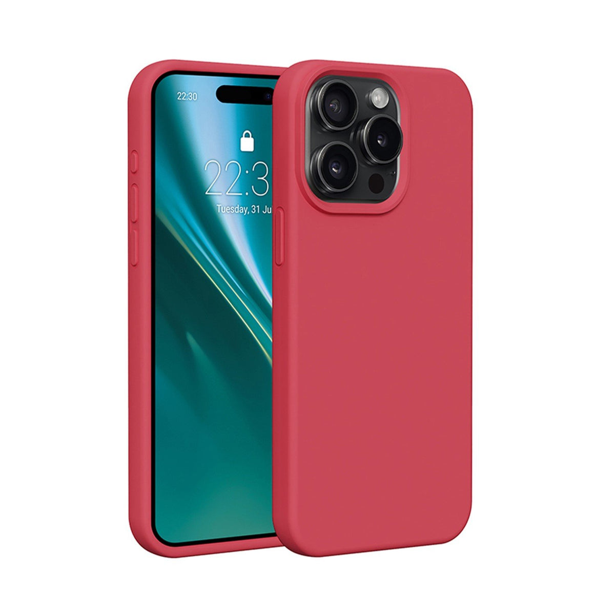 Etteri silikona vāciņš iPhone 15 Pro 6,1" Raspberry