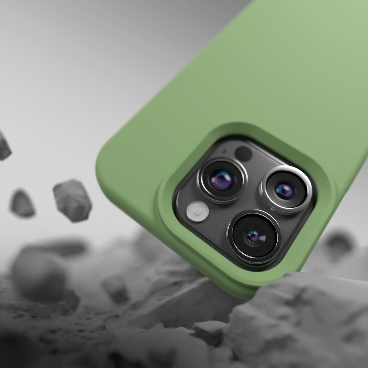 Etteri Silicone Mag case for iPhone 12 / 12 Pro 6,1" light green