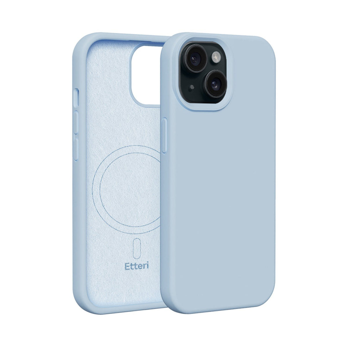 Etteri Silicone Mag case for iPhone 14 6,1" light blue