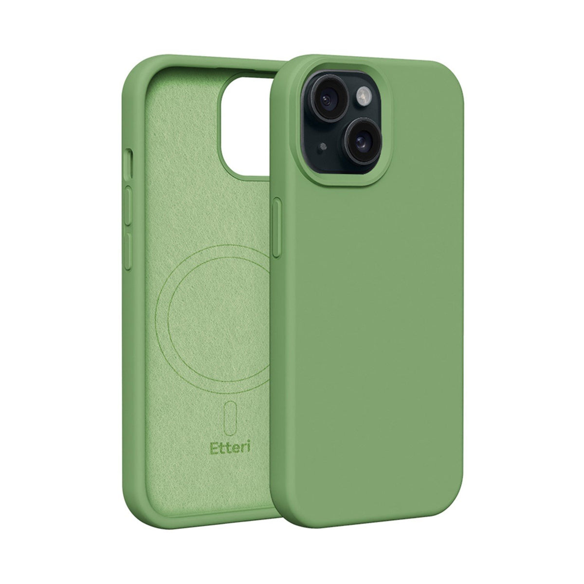 Etteri Silicone Mag case for iPhone 14 6,1" light green