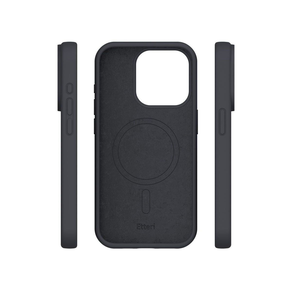 Etteri Silicone Mag case for iPhone 15 Pro 6,1" black
