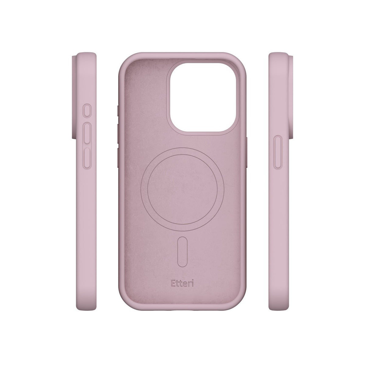 Etteri Silicone Mag case for iPhone 15 Pro 6,1" light pink